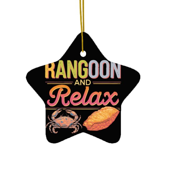 Crab Rangoon Lover American Chinese Sea Food Ceramic Ornaments