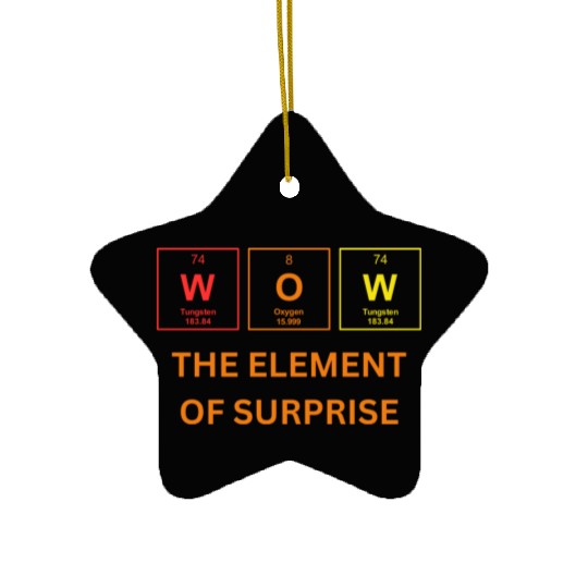THE ELEMENT OF SURPRISE Ceramic Ornaments