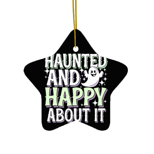 Paranormal Comedy Funny Ghost Humor Lighthearted Ceramic Ornaments