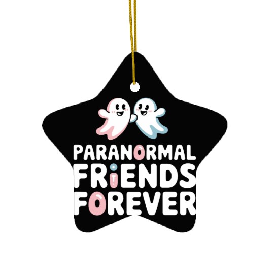 Paranormal Comedy Funny Ghost Humor Lighthearted Ceramic Ornaments