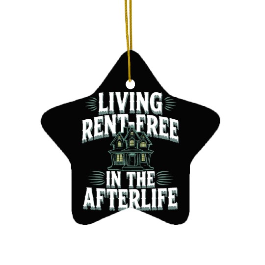 Paranormal Comedy Funny Ghost Humor Lighthearted Ceramic Ornaments