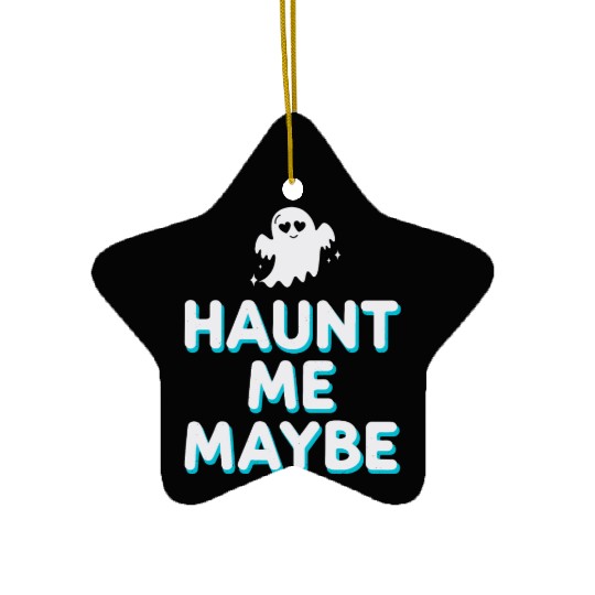 Paranormal Comedy Funny Ghost Humor Lighthearted Ceramic Ornaments