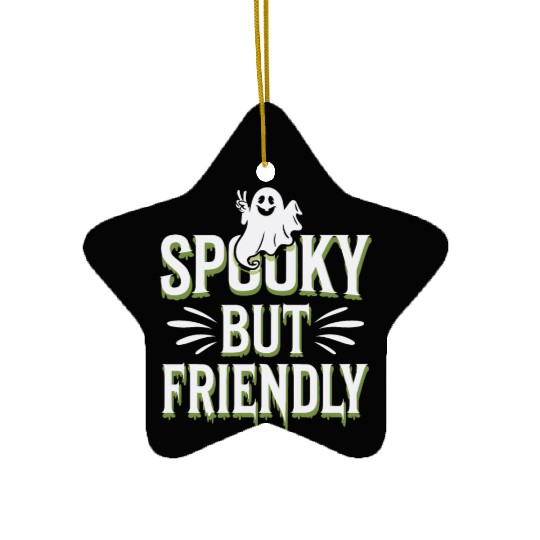 Paranormal Comedy Funny Ghost Humor Lighthearted Ceramic Ornaments