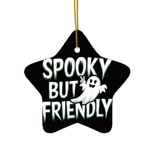 Paranormal Comedy Funny Ghost Humor Lighthearted Ceramic Ornaments