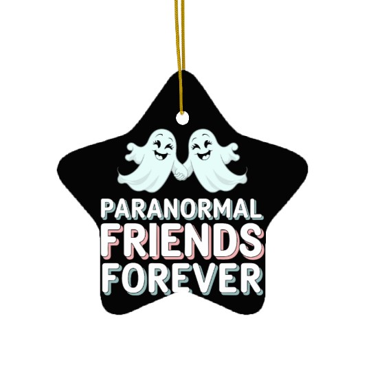 Paranormal Comedy Funny Ghost Humor Lighthearted Ceramic Ornaments