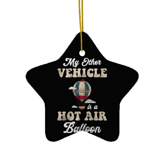 Balloon Fear Of Heights Adventurous Trip Ceramic Ornaments
