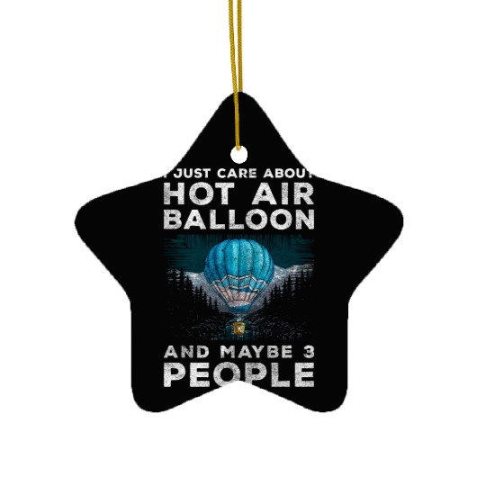 Balloonist Height Adventurous Gas Balloon Ceramic Ornaments
