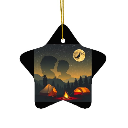 Vintage Hollywood glamour Ceramic Ornaments