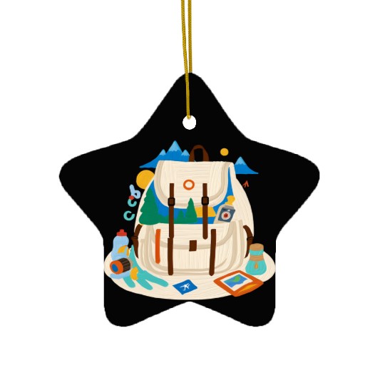 Adventure Awaits - Explore the World Ceramic Ornaments