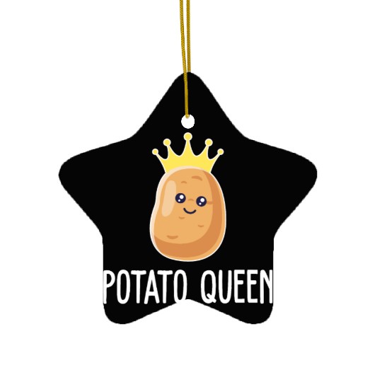 Potato Queen Potato Lover Ceramic Ornaments