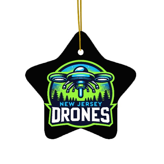 New Jersey Drones Ceramic Ornaments