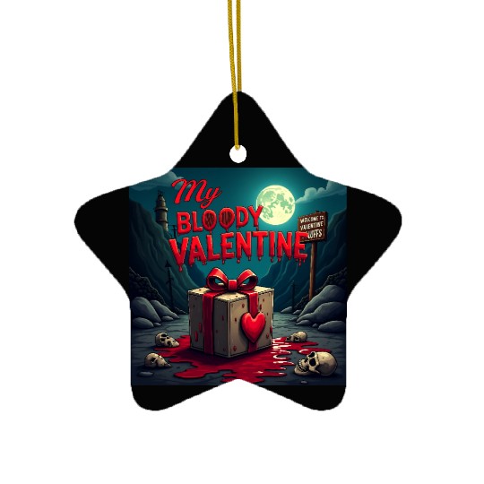 My bloody Valentine Ceramic Ornaments