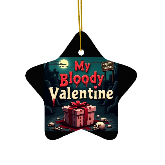 My bloody Valentine Ceramic Ornaments