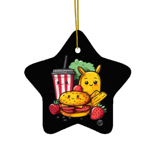 Cute Fast Food – Adorable Snack Time Ceramic Ornaments