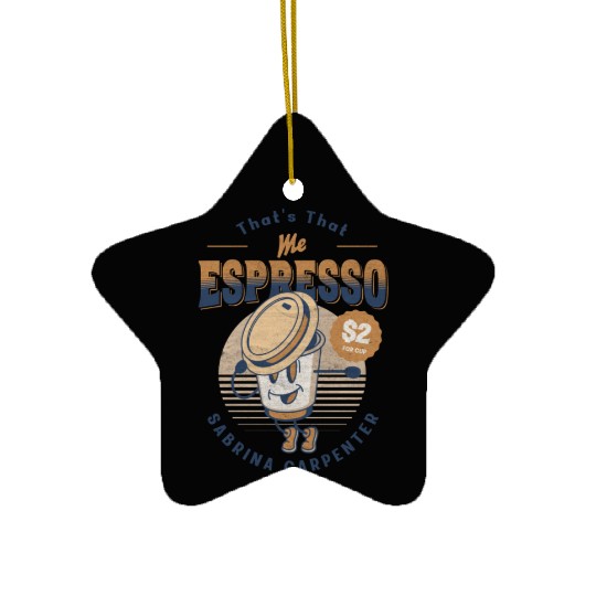 Coffee Cup Comics Mascot Espresso drink Ceramic Ornaments
