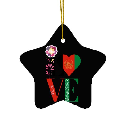 Kabul Store Love Afghanistan Ceramic Ornaments