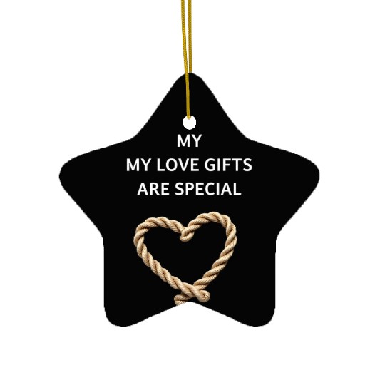 Funny BDSM Valentine My Love Gifts Are Special Ceramic Ornaments