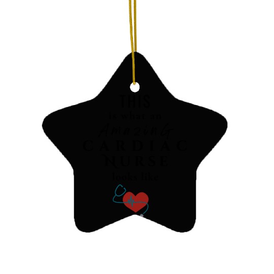 Cardiac Nurse Ceramic Ornaments