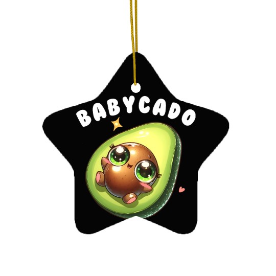 Baby Avocado cute Kawaii babyparty Gift Pregnancy Ceramic Ornaments