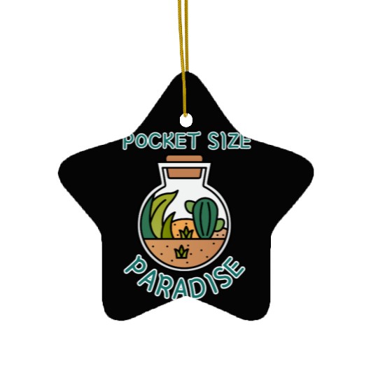 Pocket Size Paradise Home Mini Plant Terrarium Ceramic Ornaments