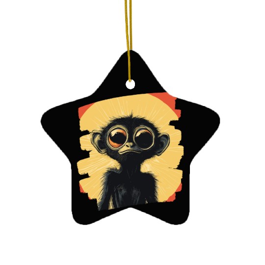 Spider Monkey Ceramic Ornaments