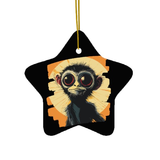 Spider Monkey Ceramic Ornaments
