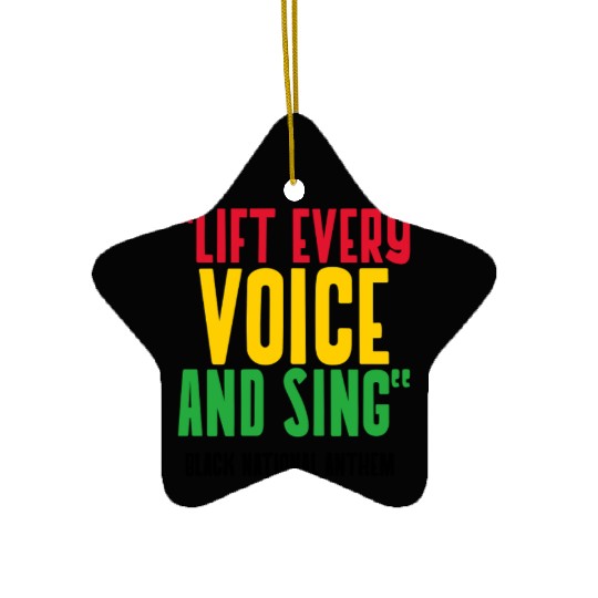 LIFT EVERY VOICE and SING Ceramic Ornaments