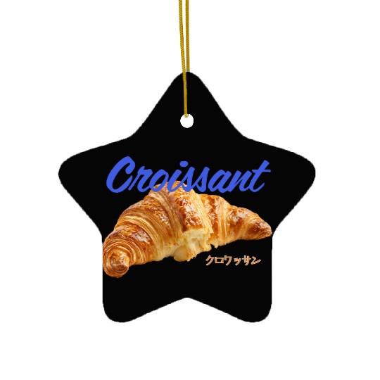 Croissant Lover Ceramic Ornaments