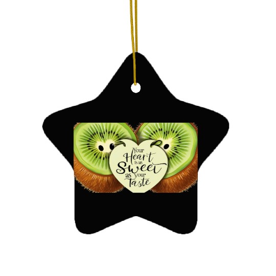 Your Heart is Sweet as Your Taste – Kiwi Love Ceramic Ornaments