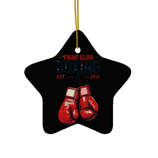 Fight Club Boxing Design Ceramic Ornaments