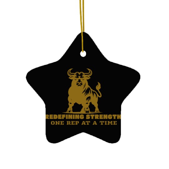 Redefining strength, Adaptive fitness Ceramic Ornaments