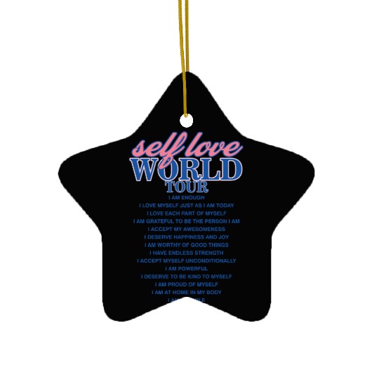 Selflove World Tour Ceramic Ornaments