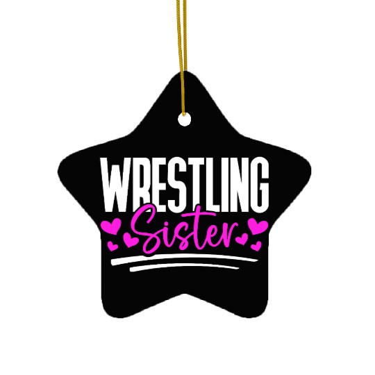 Wrestling Sister Ceramic Ornaments