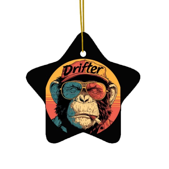 Monkey - Drifter Ceramic Ornaments