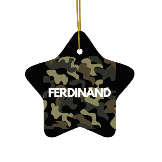 Ferdinand Name Ceramic Ornaments Men Good Quality Camouflage