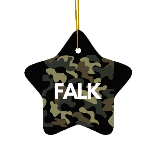 Falk Name Ceramic Ornaments Men Good Quality Camouflage