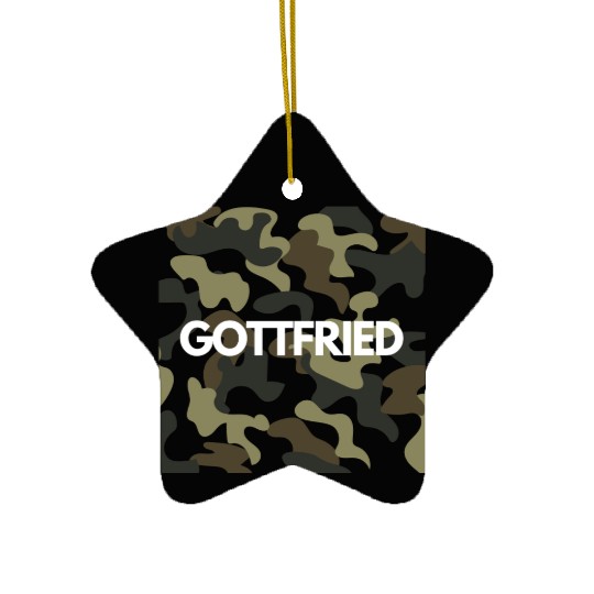 Gottfried Name Ceramic Ornaments Men Good Quality Camouflage