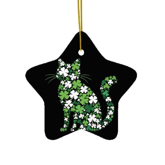 Catrick's Day – Lucky Cat Celebration Ceramic Ornaments