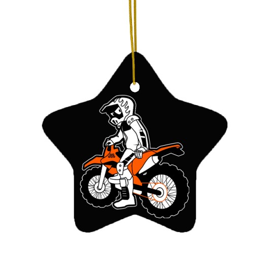 Rider MX Motocross character racing sport Ceramic Ornaments
