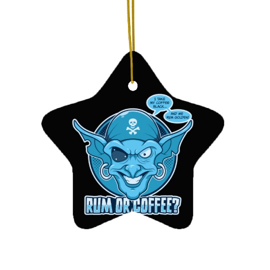 Rum or Coffee Ceramic Ornaments