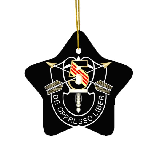 5th Special Forces Group De Oppresso Liber Design Ceramic Ornaments