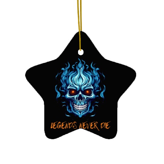Legends never die Ceramic Ornaments