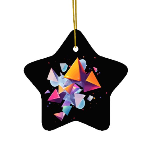 Creative colorful shapes Ceramic Ornaments