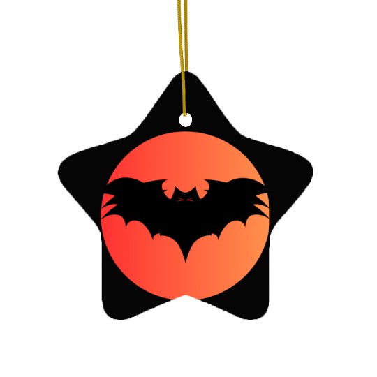 Bat Sun Ceramic Ornaments