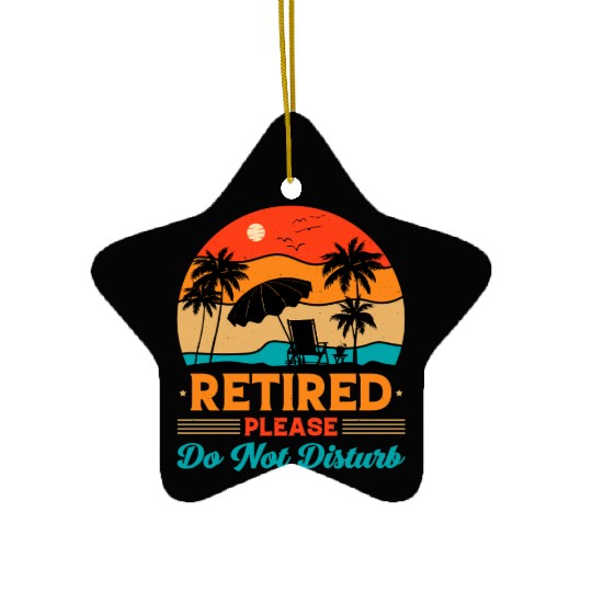 Retired Please Do Not Disturb Fun Ceramic Ornaments