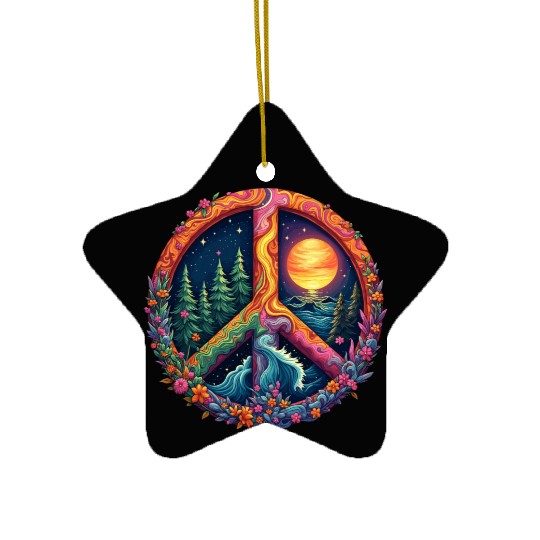 Peace on Earth Ceramic Ornaments