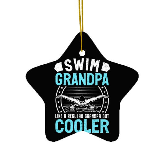 Swim Grandpa - Classic Stars & Stripes Edition Ceramic Ornaments