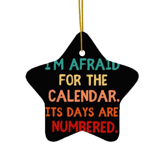 Funny Dad Joke Calender Humor Ceramic Ornaments
