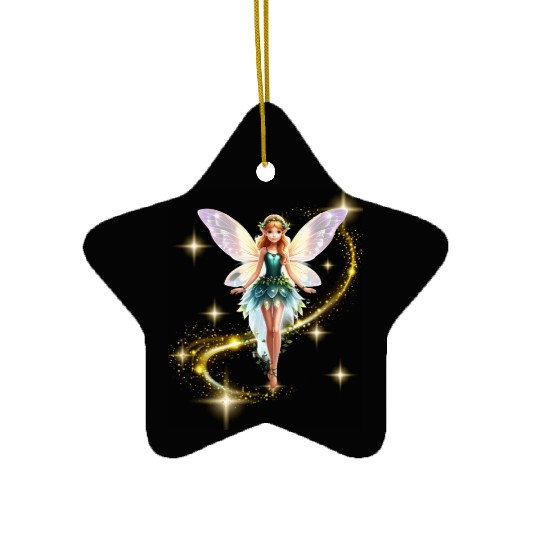 Twilight Fairy Glow Ceramic Ornaments