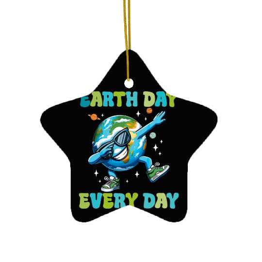 Earth Day Every Day Ceramic Ornaments